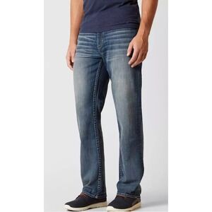 BKE Tyler Straight Leg Relaxed Fit Jeans Blue Mens Size 33x33 Y2K Western Rocker